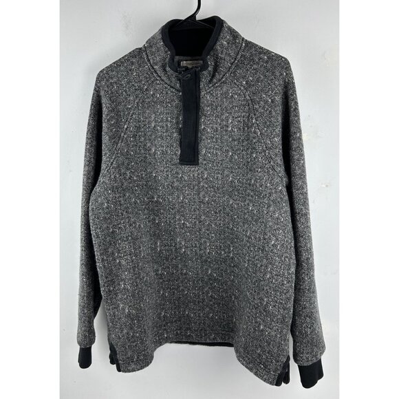 Carbon 2 Cobalt Other - Carbon 2 Cobalt 1/4 Zip Sweater Men’s M Black Gray Knit Soft Fleece Lined